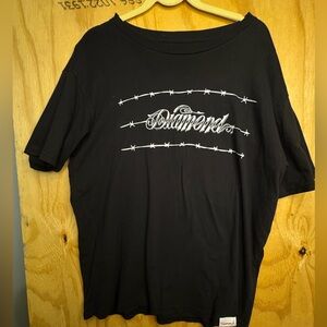 Diamond Supply Co Black Graphic T-Shirt Skate Streetwear Mens XL